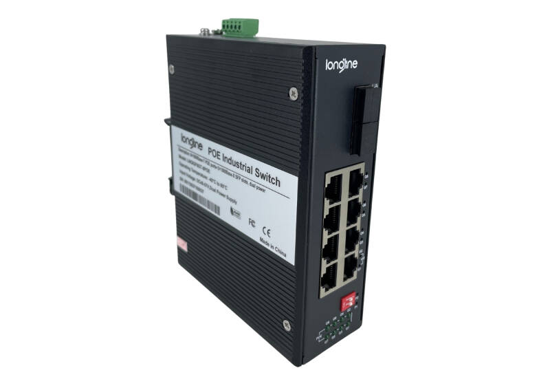 Longline LNGIGF8GT-8POE 10-Port 10/100/1000 Mbps Yönetilemeyen Endüstriyel PoE Switch