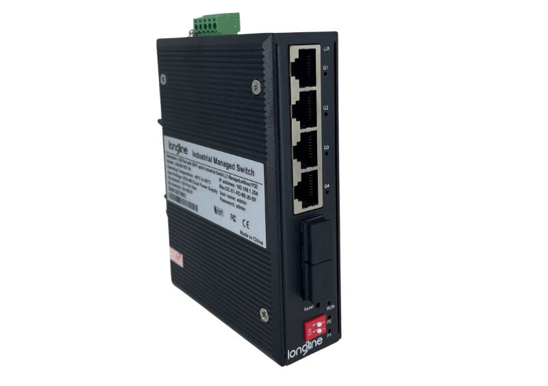 Longline LNGIGF4GT-M 6-Port 10/100/1000 Mbps Yönetilebilir Endüstriyel Switch